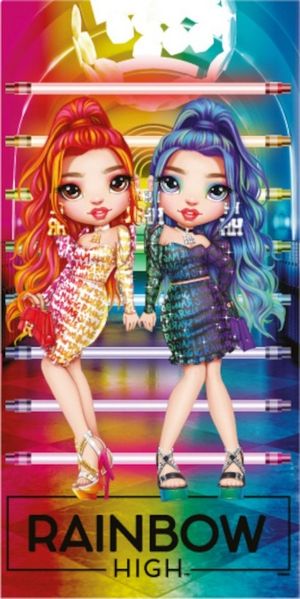 Rainbow High Strandtuch Rainbow High Badetuch Handtuch Strandtuch 70 x 140 cm, bedruckt