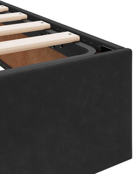vidaXL Ottoman Bettgestell mit Speicher Schwarz 120 x 190 cm Samt 3442870 Bild 10