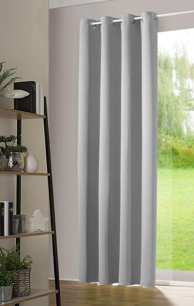 heimtexland Verdunkelungsvorhang Thermo- Verdunkelungsgardine Vorhang Ösenschal uni (1 St), Ösen, verdunkelnd, Verdunkelungsstoff, Schalldämmung