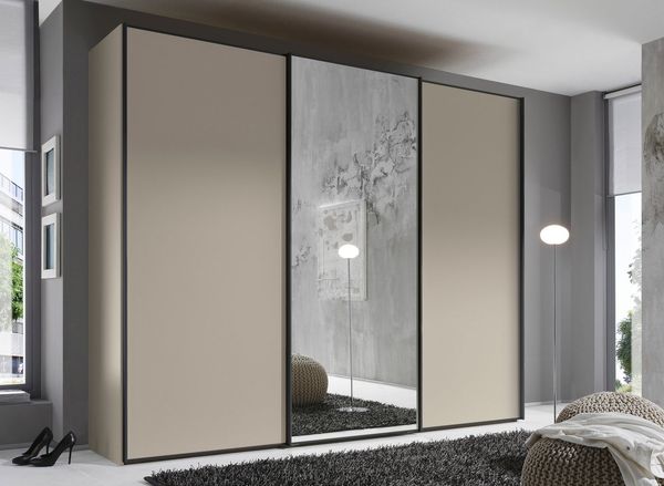 STAUD Schwebetürenschrank Sinfonie Plus, edles Design in hochwertiger Qualität, Made in Germany Mit Spiegeltür und vier verschiedenen Ausstattungsvarianten