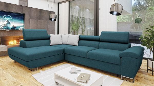 Ecksofa Cotere Premium, Seite: Links, Farbe: Terra 15 + Terra 15 + Terra 6 ECO