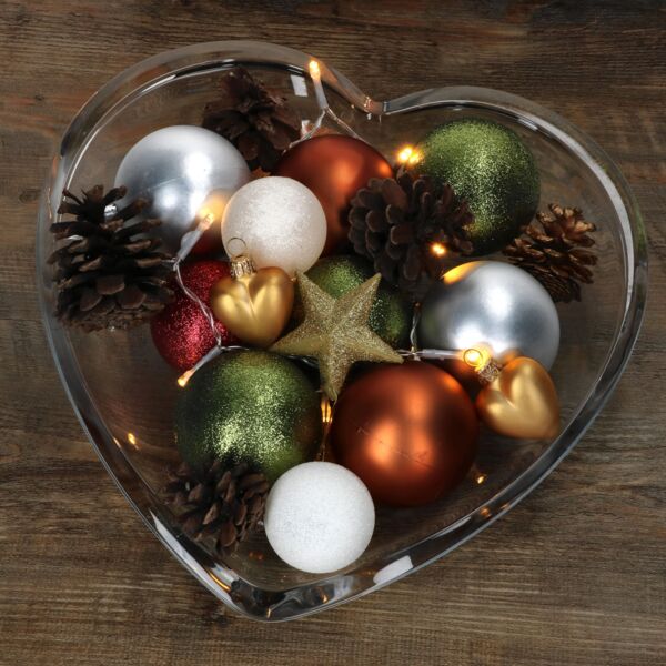 Ritzenhoff&Breker Cuore Gebäckteller Glas Herz 30,5cm Schale Platte Weihnachten Bild 3