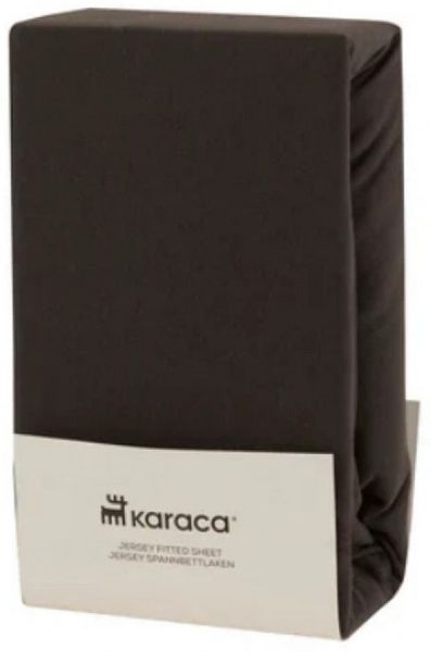 Karaca Bett-Set Karaca Home Jersey Spannbettlaken Bettlaken 120x200+30 cm, Anthrazit