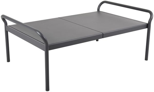 Gartencouchtisch Sling aus Aluminium, modern, pulverbeschichtet, anthrazit, 135x85x52 cm