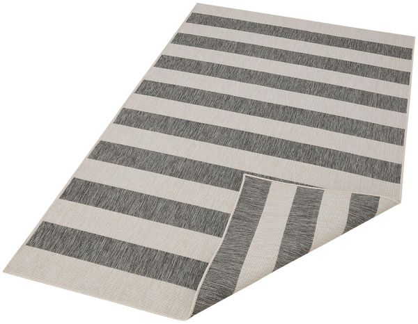 OTTO home Teppich Alan Wendeteppich, rechteckig, Höhe: 5 mm, beidseitig nutzbar, Streifen, Scandi, wetterfest, für In- und Outdoor Bild 4