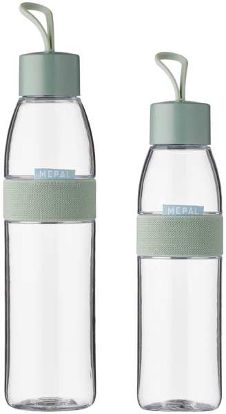 Mepal ELLIPSE Trinkflaschen 500 ml & 700 ml 2er Set Nordic Sage