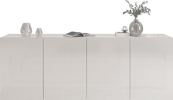 INOSIGN Sideboard Egypt, Kommode, Schrank, Kredenz, grifflos, 4 Türen, Hochglanz lackiert, Breite 180