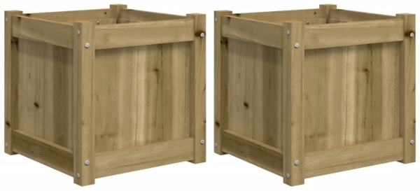 vidaXL Pflanzkübel 2 Stk. Kiefernholz Imprägniert 837413