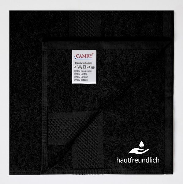 Camry Handtuch Set Badetücher 70x140 cm und Handtücher 50x100 cm - weich & saugstark, dick, mit schöner Rundum-Bordüre