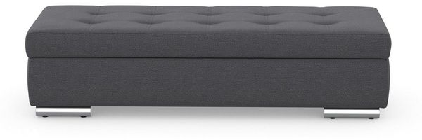 DOMO collection Hocker Treviso XXL: B/T/H: 161/60/41 cm, mit Stauraum, auch in Cord, passend zur Serie, moderne Steppung