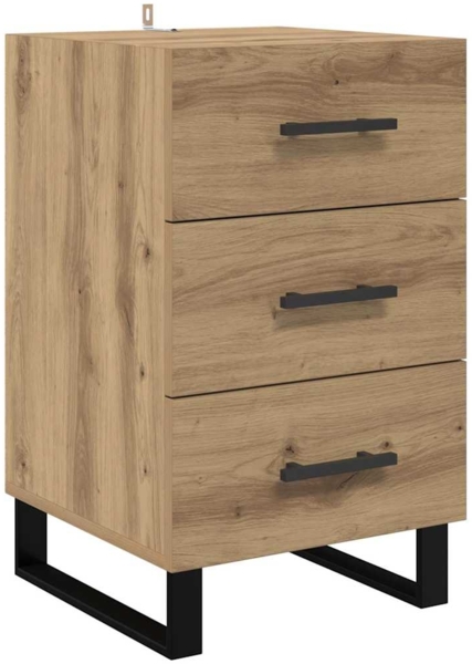 vidaXL Nachttisch Artisan-Eiche 40 x 40 x 66 cm Holzwerkstoff 882144