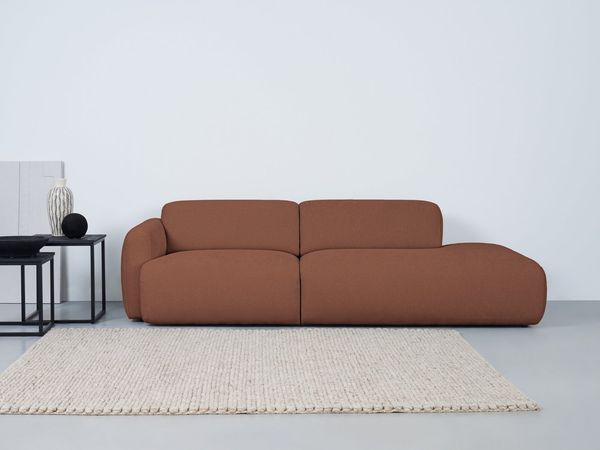 andas 2-Sitzer Myrland, Breite 220 cm, Chenille, Easy Clean Stoff, mit Kaltschaum