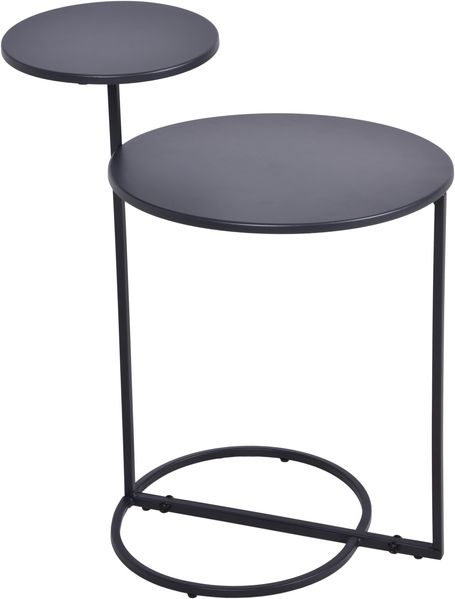 Beistelltisch BOLOGN - Eisen Anthrazit 55 x 35 x 35 cm | Couchtisch Sofatisch Abstelltisch