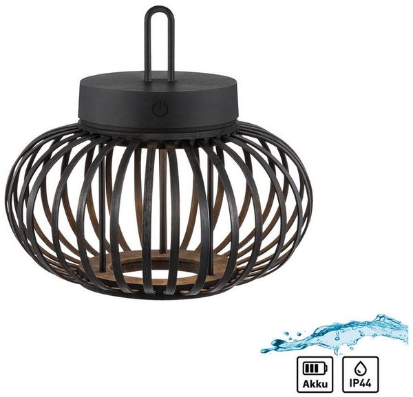 JUST LIGHT Pendelleuchte AKUBA, Dimmfunktion, LED fest integriert, Warmweiß, Akkuleuchte
