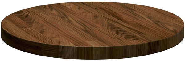 vidaXL Tischplatte Dunkelbraun Ø 40 x 2,5 cm Massivholz Eiche 42016007 Bild 5