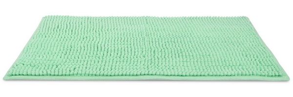 Beautissu Badematte rutschfest 50x50 cm Chenille Badezimmerteppich Flauschig Badteppich rutschfest waschbar Badvorleger Bad Teppich Badezimmer Duschvorleger Badematte Hellgrün – BeauMare WR
