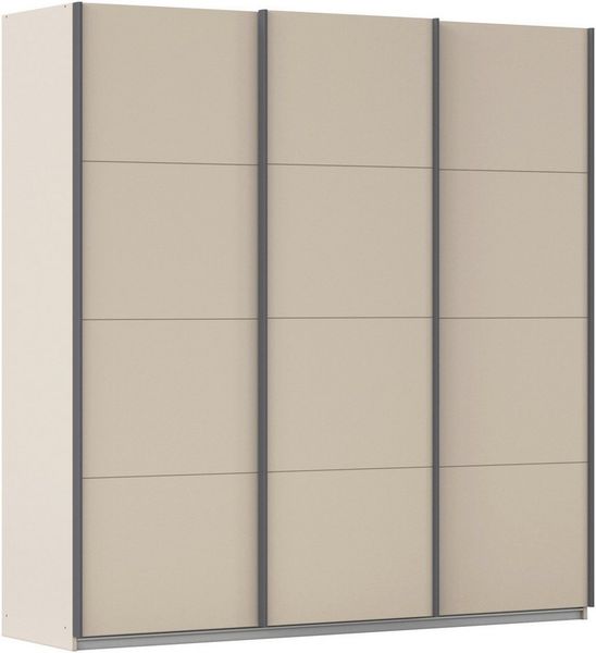 rauch Schwebetürenschrank Kleiderschrank Schrank Garderobe AGORDO mit Dekor- oder Hochglanzfront (in zwei Griff-Farben) durchdachte Innenausstattung, in 4 Breiten und 2 Höhen MADE IN GERMANY