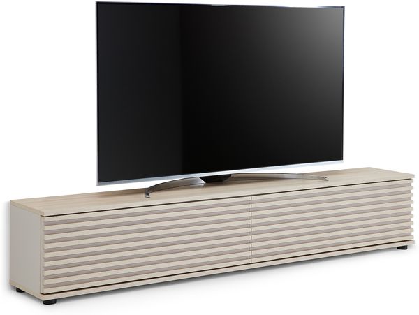 Lowboard >Lumero< in Artisan Eiche Dekor, schwarz - 180x32x31cm (BxHxT)