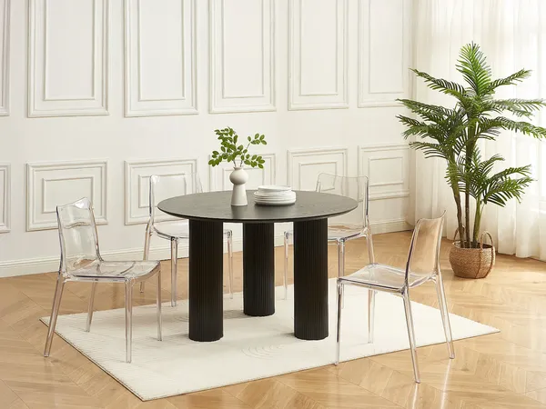 Vente-unique - RANKAZA Stuhl Plastik Transparent - B 51 cm x H 81 cm x L 50 cm