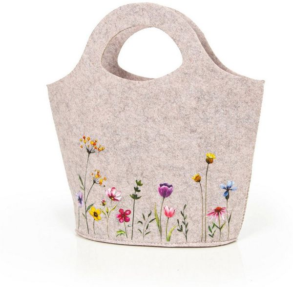 Logbuch-Verlag Geschenkbox Geschenktasche aus Filz 27 x 18,5 x 5 cm Geschenk Osternest zum
