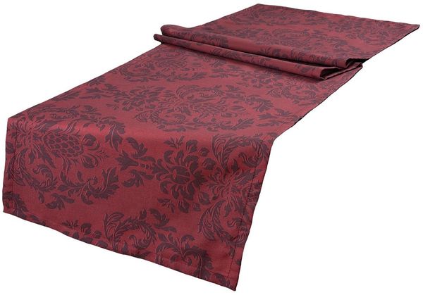 beties Tischläufer Epoche (1-tlg, 1 Stück Tischläufer), 40x150 cm Baumwolle karmin-rot
