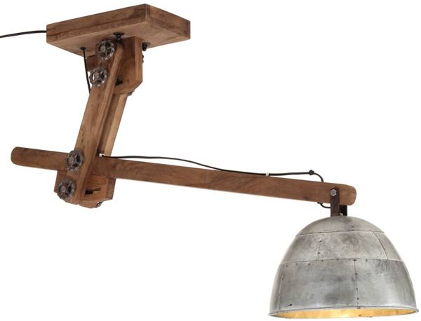 vidaXL Deckenleuchte 25 W Vintage Silbern 105x30x65-108 cm E27 371921
