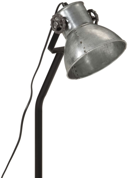 vidaXL Schreibtischlampe 25 W Vintage-Silber 17x17x60 cm E27 371883 Bild 7