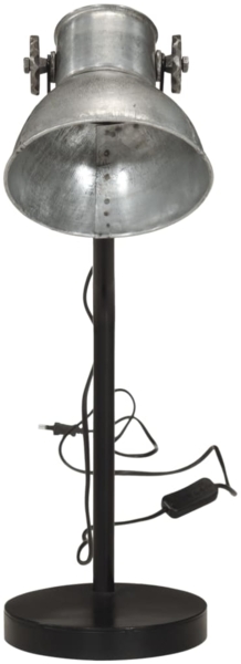vidaXL Schreibtischlampe 25 W Vintage-Silber 17x17x60 cm E27 371883 Bild 2
