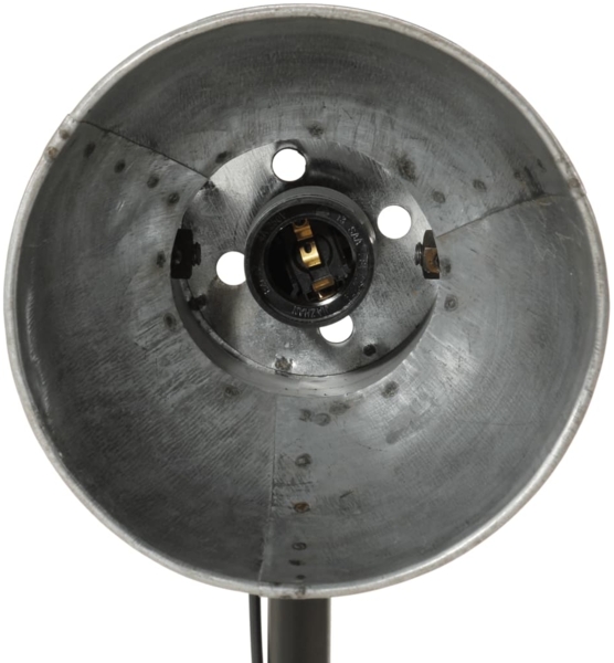 vidaXL Schreibtischlampe 25 W Vintage-Silber 17x17x60 cm E27 371883 Bild 5