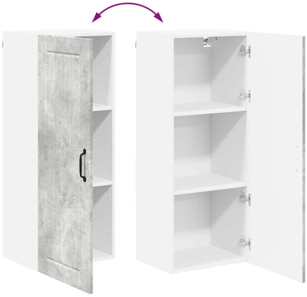 vidaXL Küchenschrank Beton Grau 40 x 31 x 100 cm Holzwerkstoff 885118 Bild 10