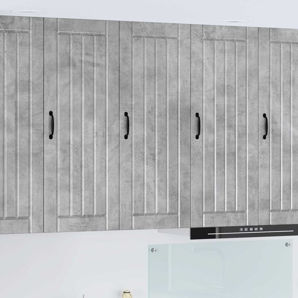 vidaXL Wandschrank LUCCA Betongrau 40 x 31 x 100 cm Holzwerkstoff 885118