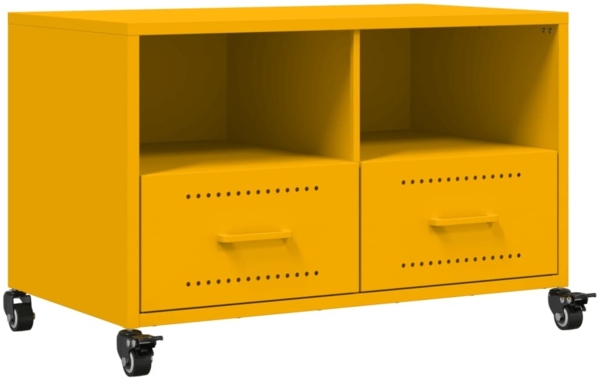 vidaXL TV-Schrank Senfgelb 68x39x43,5 cm Kaltgewalzter Stahl 846701