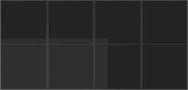 vidaXL Garten Essgruppe 9 pcs Schwarz Stahl 3335860 Bild 6