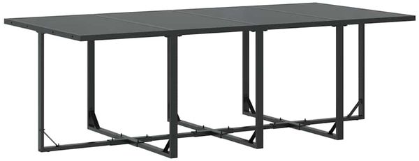 vidaXL Garten Essgruppe 9 pcs Schwarz Stahl 3335860 Bild 4
