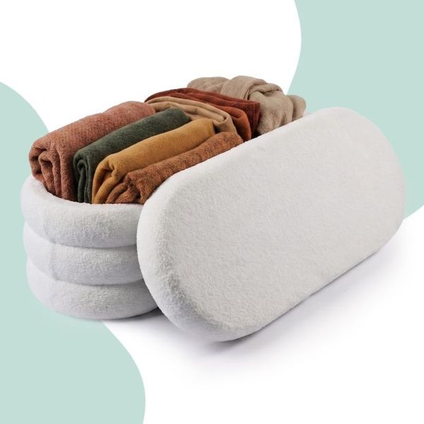 Relaxdays Sitzbank aus Teddystoff
