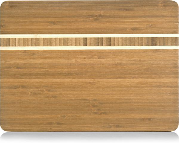 ZELLER 25236 Schneidebrett aus Bambus, ca. 34 x 25 x 1,6 cm