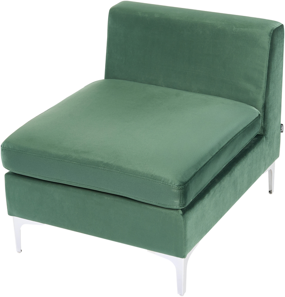 3-Sitzer Sofa Samtstoff grün EVJA Bild 7