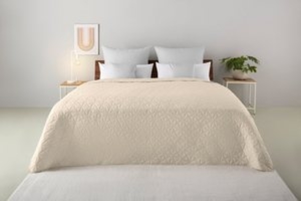 my home Tagesdecke Tesso, unifarben mit grafischem Muster Bild 6