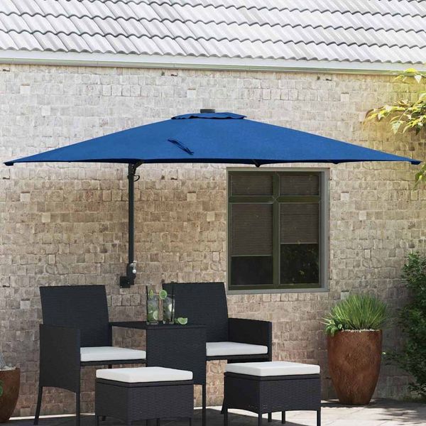 vidaXL Garten-Sonnenschirm 248,5 x 247,5 x 160 cm Polyester und Stahl 42003258