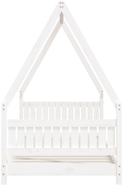 vidaXL Kinderbett Weiß 90x190 cm Massivholz Kiefer 834508 Bild 5