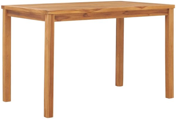 vidaXL Garten-Esstisch 120x70x77 cm Massivholz Teak 49360