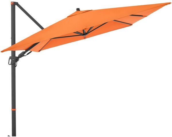 Doppler myZone Pendelschirm Side 210x210 cm Sonnenschirm 6 Farben Ampelschirm 452279 816 Orange