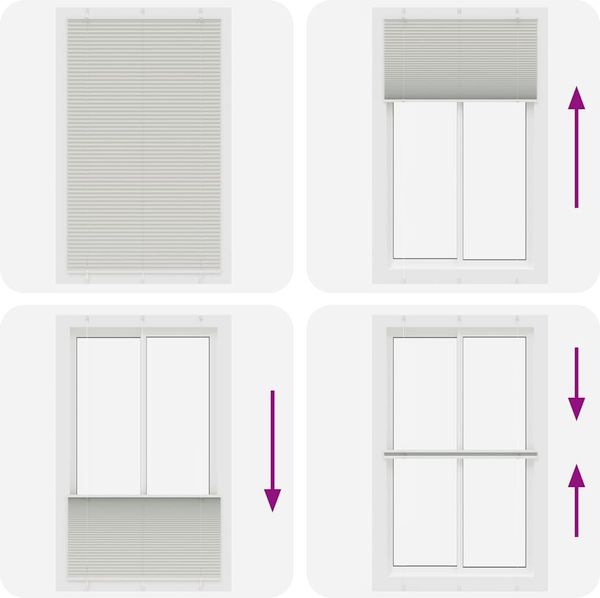 vidaXL Plissee Hellgrau 115x200 cm Stoffbreite 114,4 cm Polyester 4015367 Bild 7