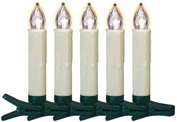 Erweiterungs-Kerzenset 5-teilig, 10 cm, außen 10 x 1,5 cm Ø