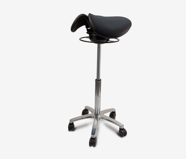 Ergolutions Sitzhocker Sattelhocker Split, ergonomisch / 5 Jahre Garantie / Hocker mit Rollen