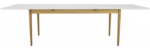 Svea Ausziehbarer Esstisch weiß Holzwerkstoff 90cm x 195-275cm x 75cm Bild 2