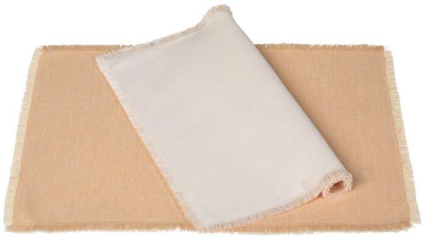 Pichler Tischset 33x48 cm Doppio peach/perle