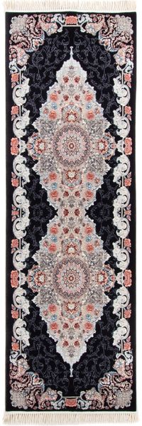 Orientteppich »Naahal« 300 x 100 cm - schwarz - läufer