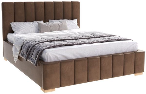 FDM Polsterbett modern mit Bettkasten MADE IN EU - mit hochwertigem Velours Bezug (verfügbar 90x200 120x200 140x200 160x200 180x200cm, Bettrahmen, Bett, mit großen gepolsterten Kopfteil, mit Bettkasten zum aufklappen), Hebbarer Metallrahmen, Bettkasten...