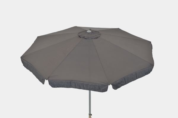 Markschirm, rund 300 cm, grau